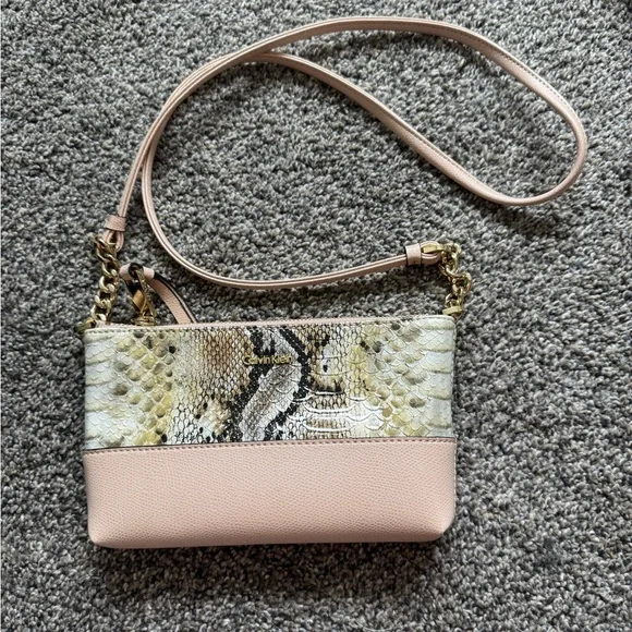 EUC Calvin Klein Snakeskin Crossbody Purse - Picture 2 of 8